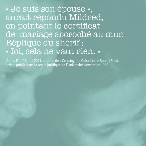 Citation de Mildred Loving et réponse du shérif